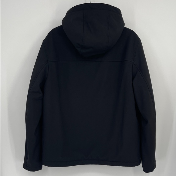 Tommy Hilfiger Men's M Soft Shell Sherpa Lined Hooded Black Performance Jacket - Picture 3 of 12